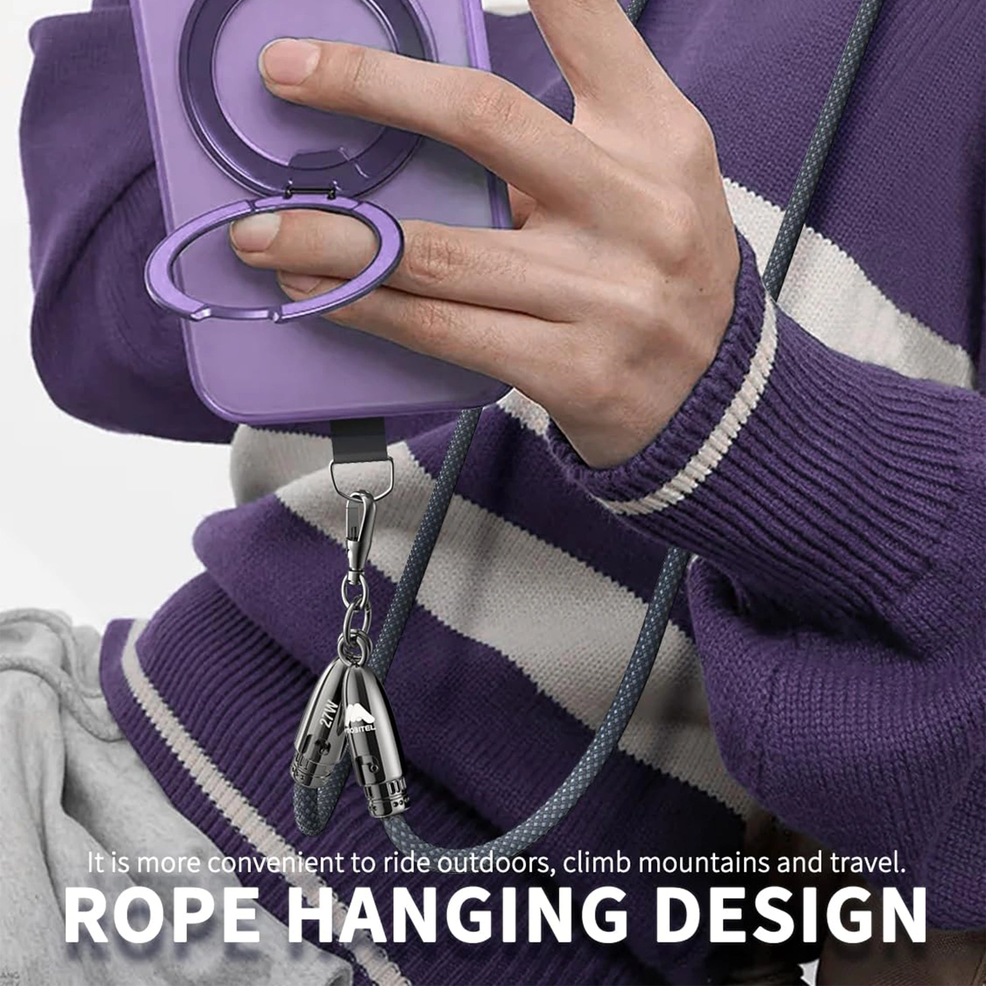 Mobitel USB-C to Lightning Lanyard Charging Cable 27W 1.2M
