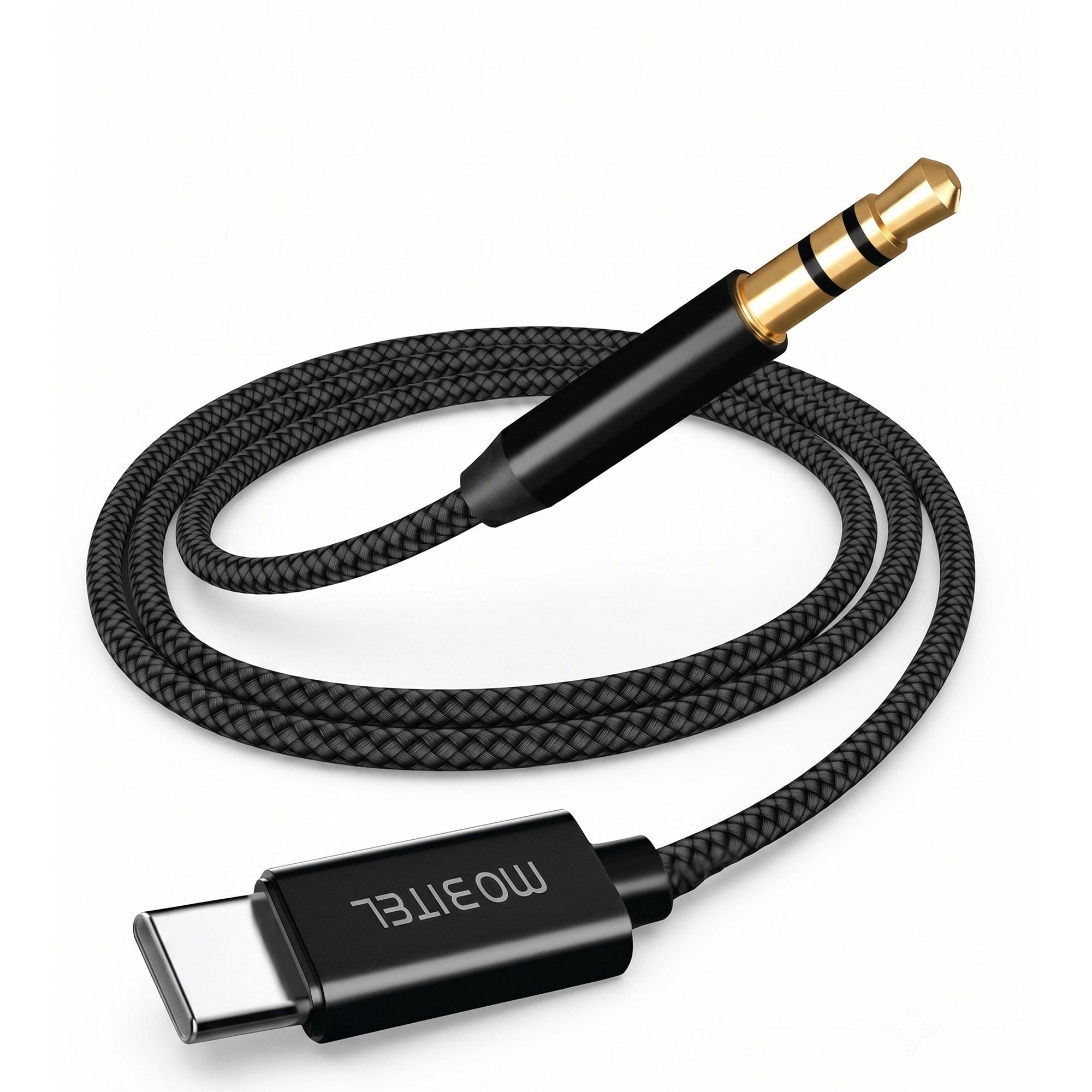 Mobitel USB-C to Aux Cable 1M/2M Hi-Fi Stereo for Car & Headphones