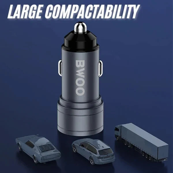 12W 2 Ports USB Car Charger 12V to 24V