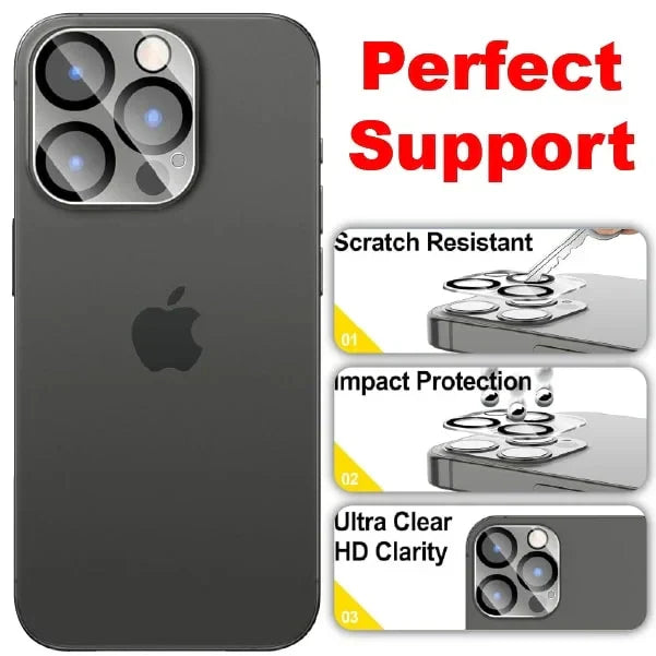 Mobitel {3-Pack} Camera Lens Protector for iPhone 12 Pro Max - Anti-Bubble | Impact Protection | Ultra Clear