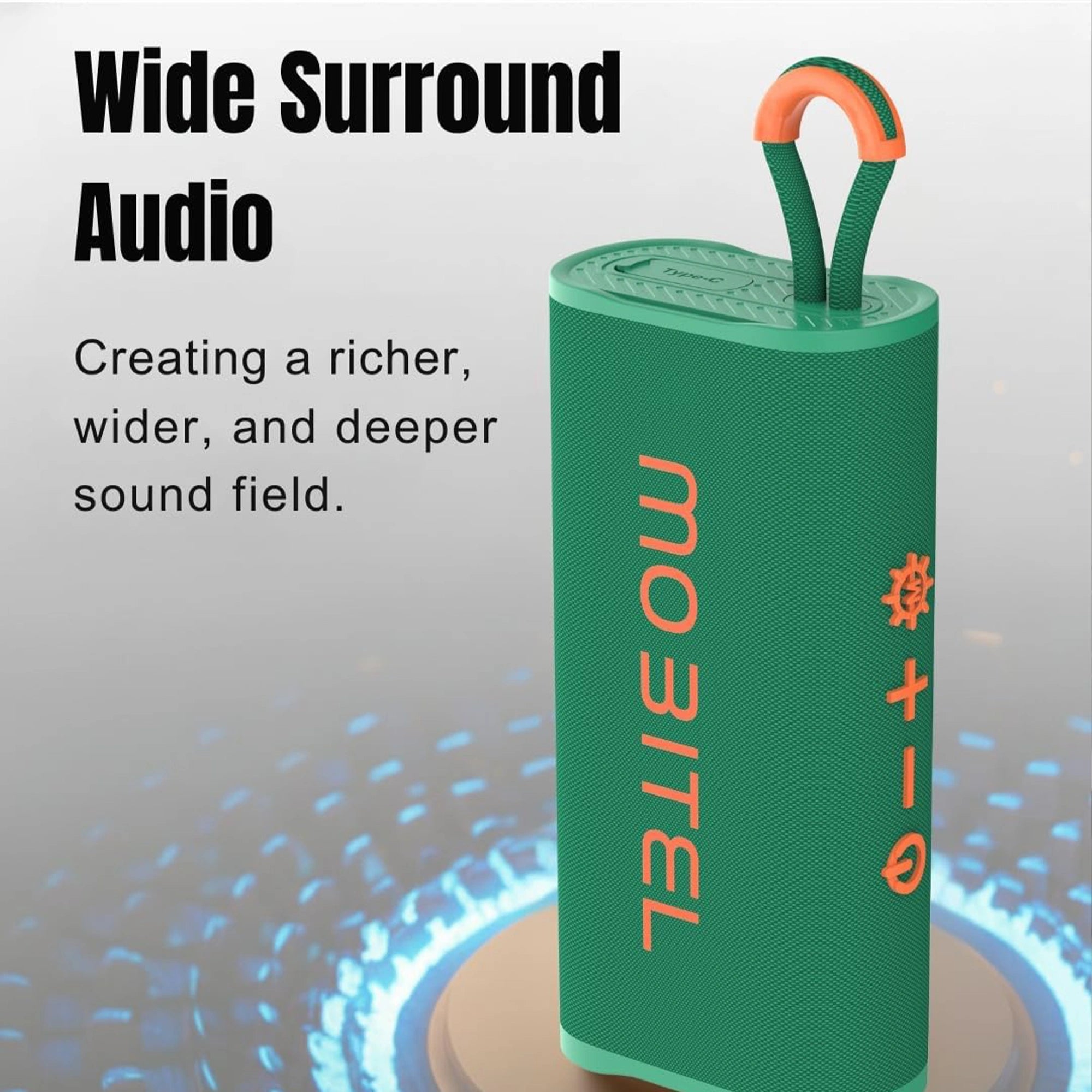 Mobitel Vibe Go Portable Bluetooth Speaker 5W RGB IPX4