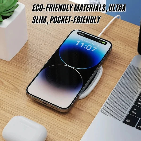 15W QI Transparent Phone Wireless Phone Charger