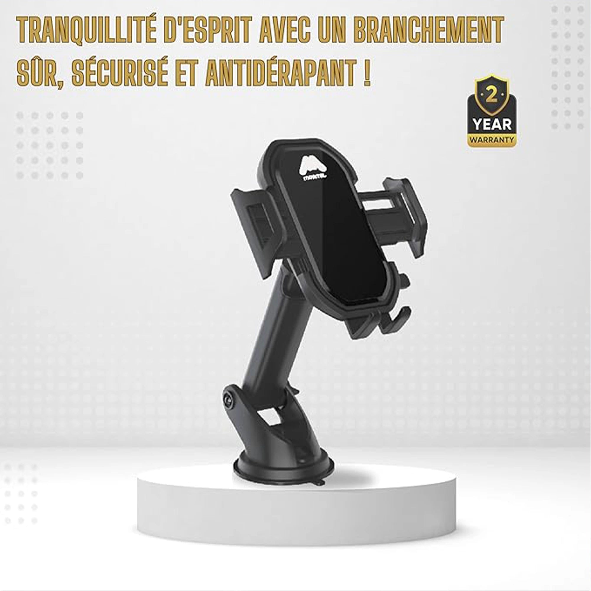 Mobitel Car Phone Holder Dashboard Windscreen Suction Black