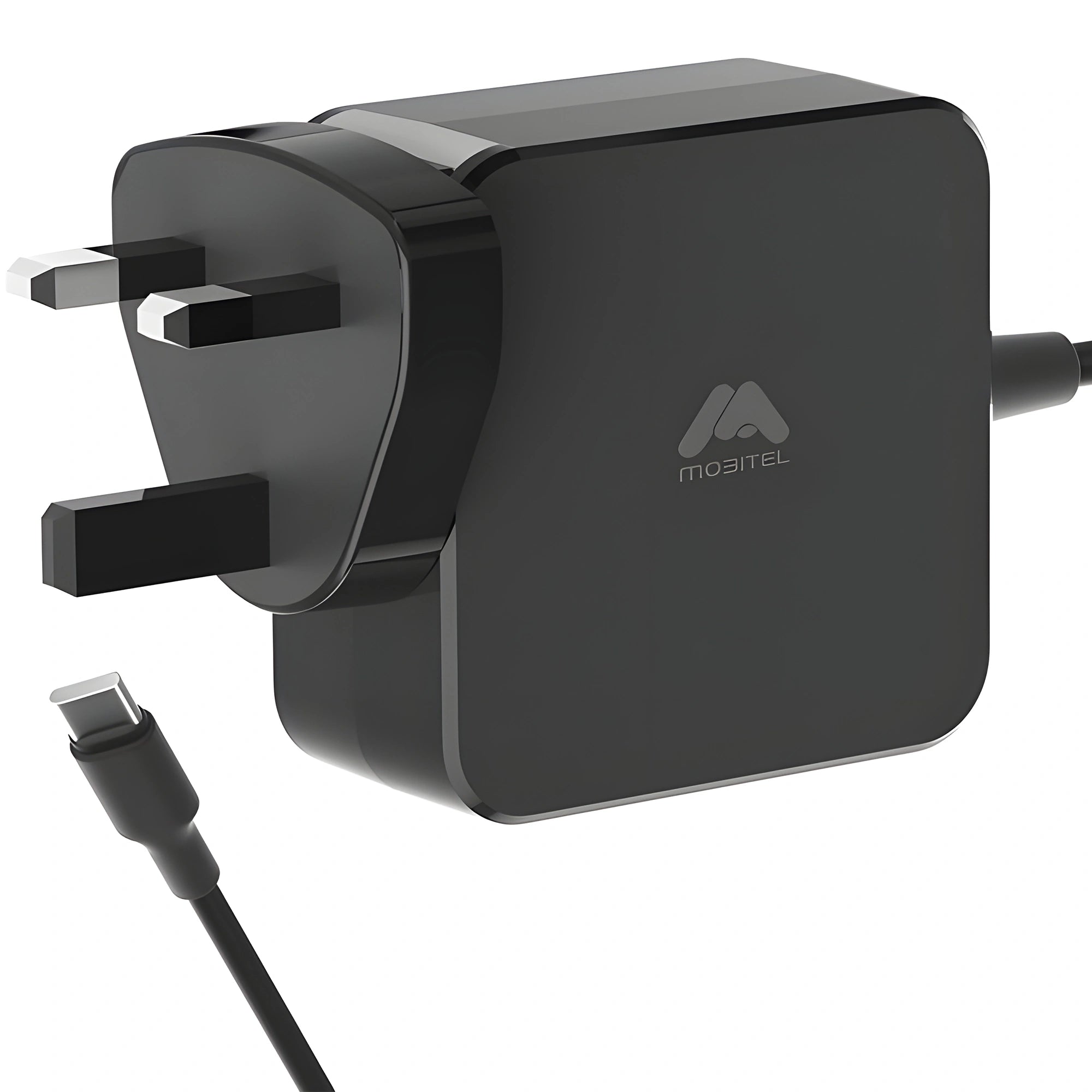 Mobitel 65W GaN USB-C Charger with Built-in 3M Cable