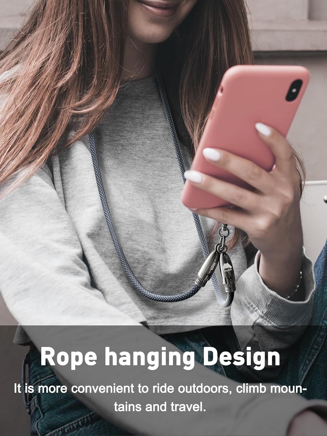 Mobitel USB-C to USB-C Lanyard Charging Cable 60W 1.2M