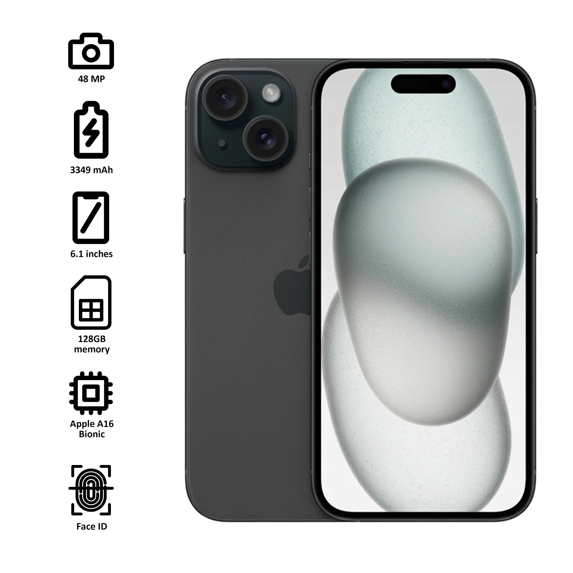 Refurbished Apple iPhone 15 | Fully Unlocked | 5G | Grade A/B/C