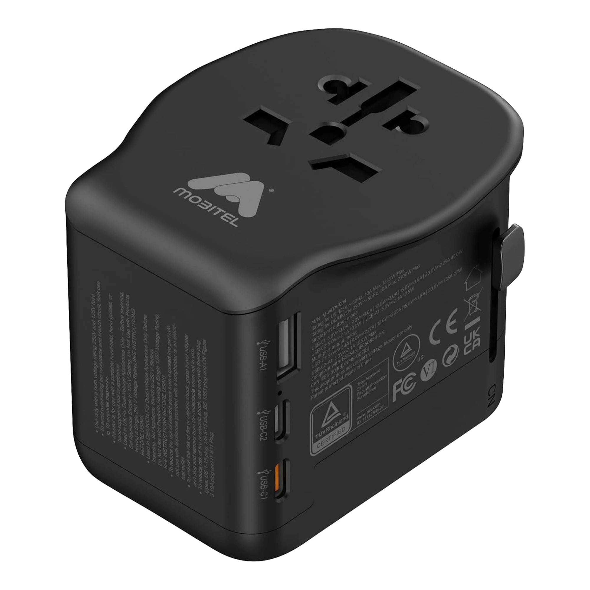 Mobitel World Travel Adapter 45W USB-C PD