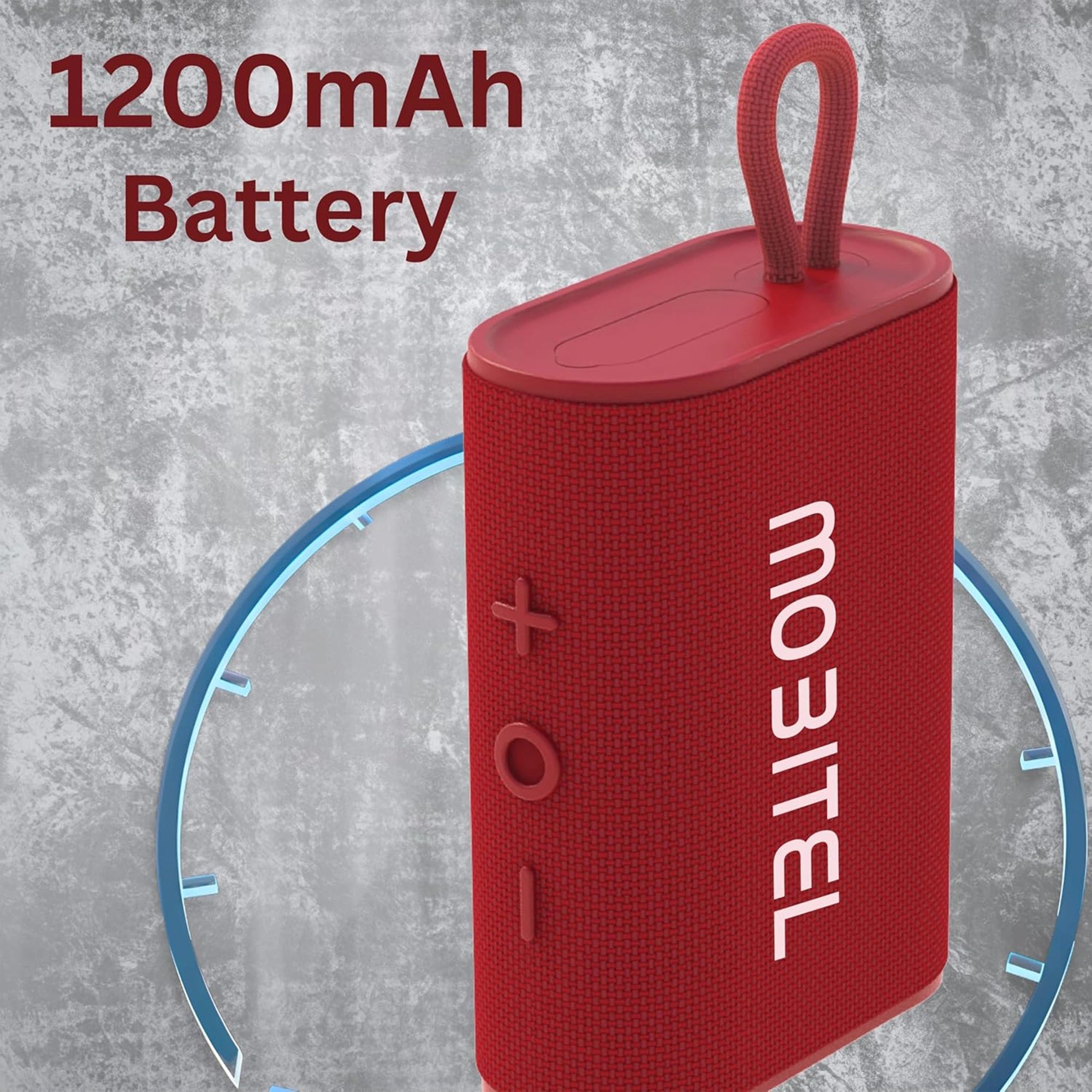 Mobitel Vibe 1 Portable Bluetooth Speaker 5W Red