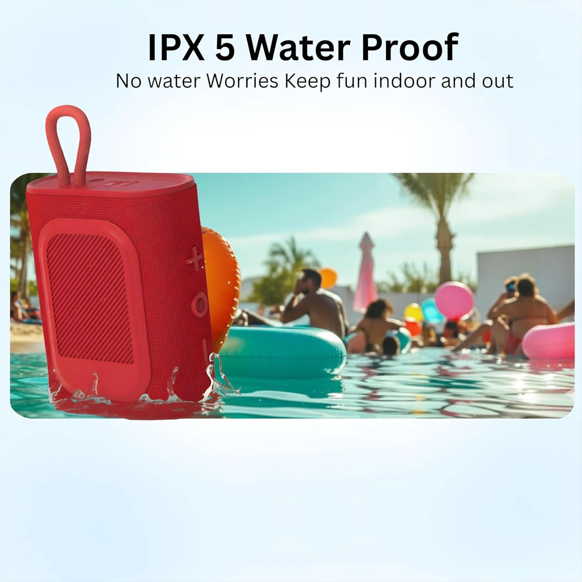 Mobitel Vibe 1 Portable Bluetooth Speaker 5W Red