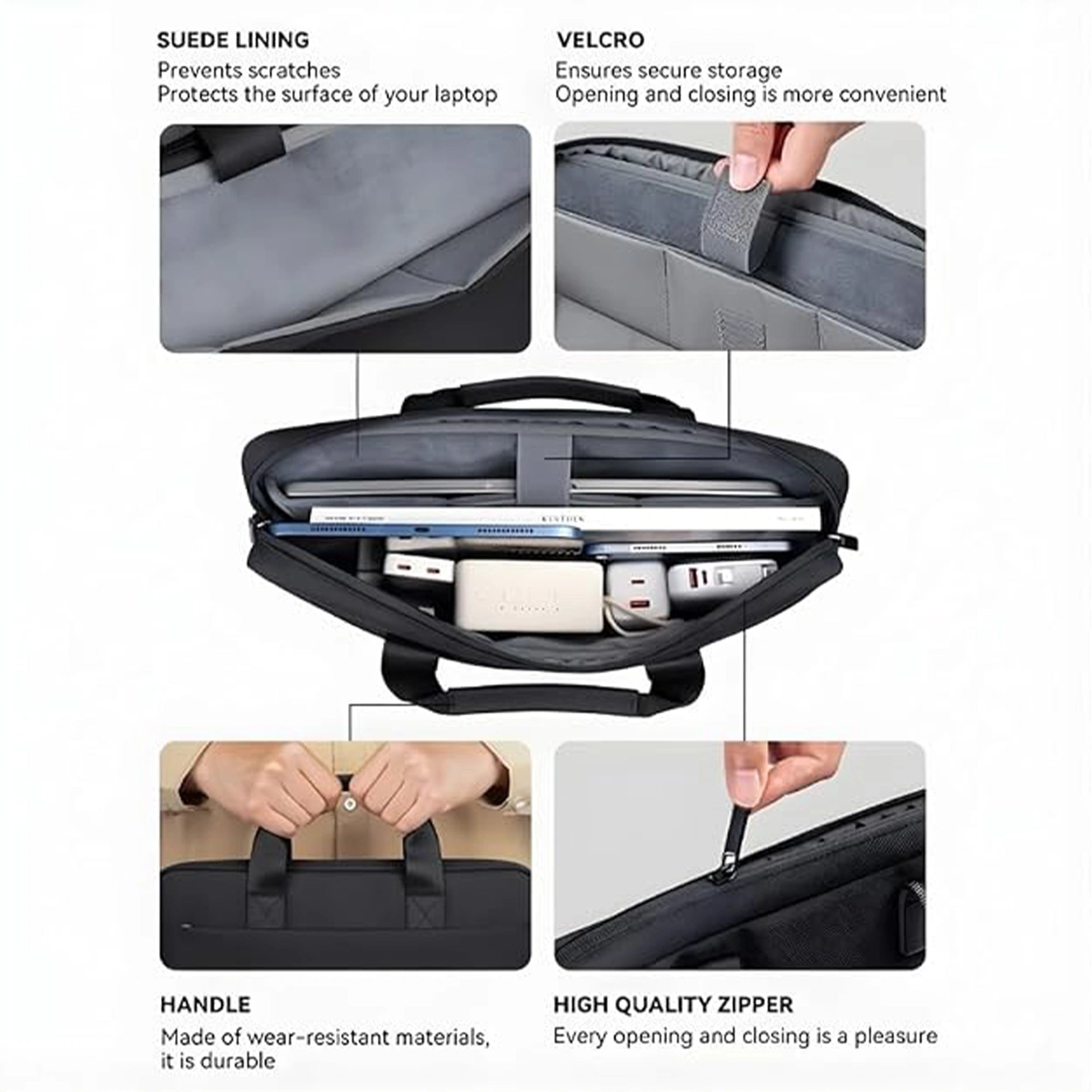 Mobitel 16 Inch Waterproof Laptop Sleeve with Shoulder Strap