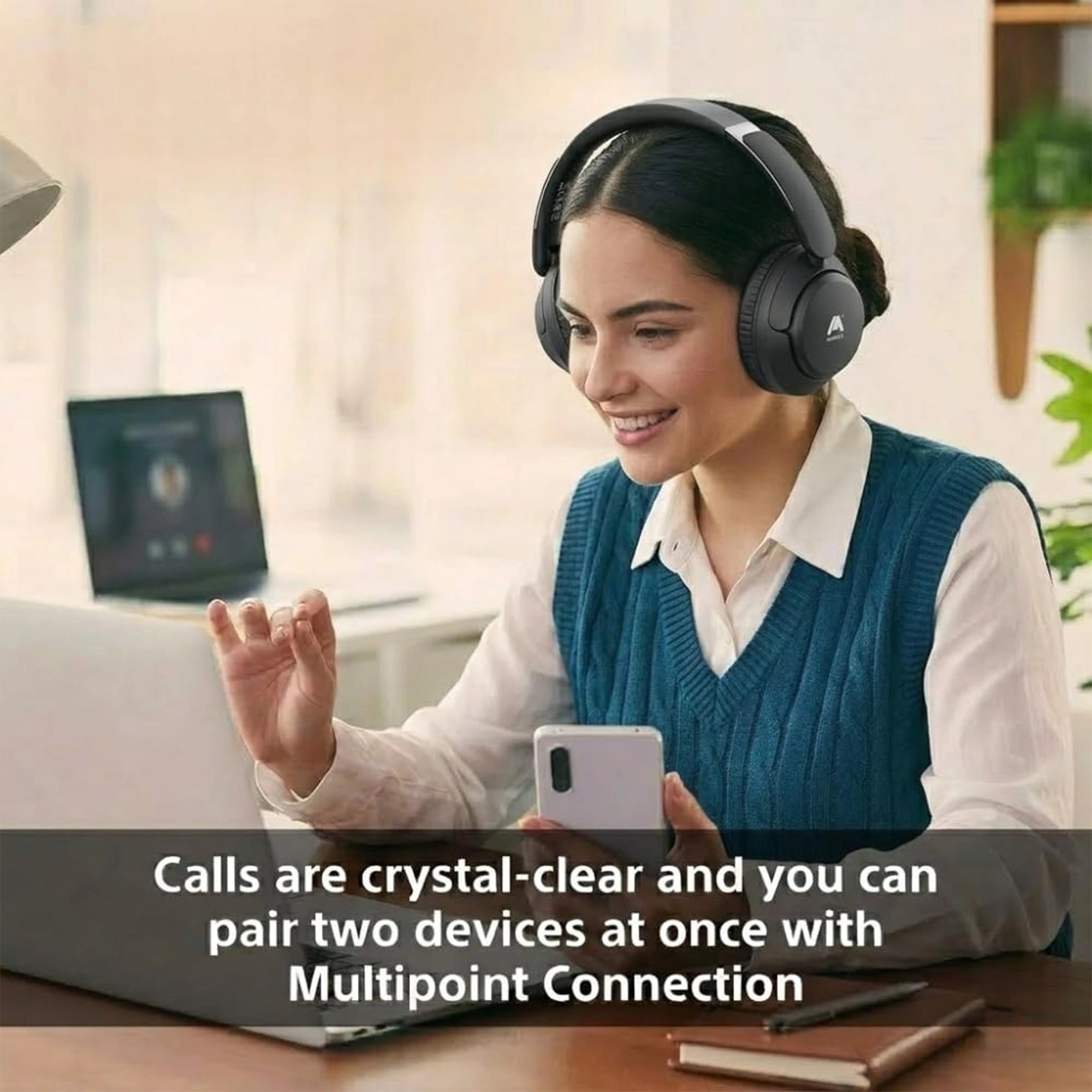 Mobitel Wave Core Wireless Over-Ear Headphones