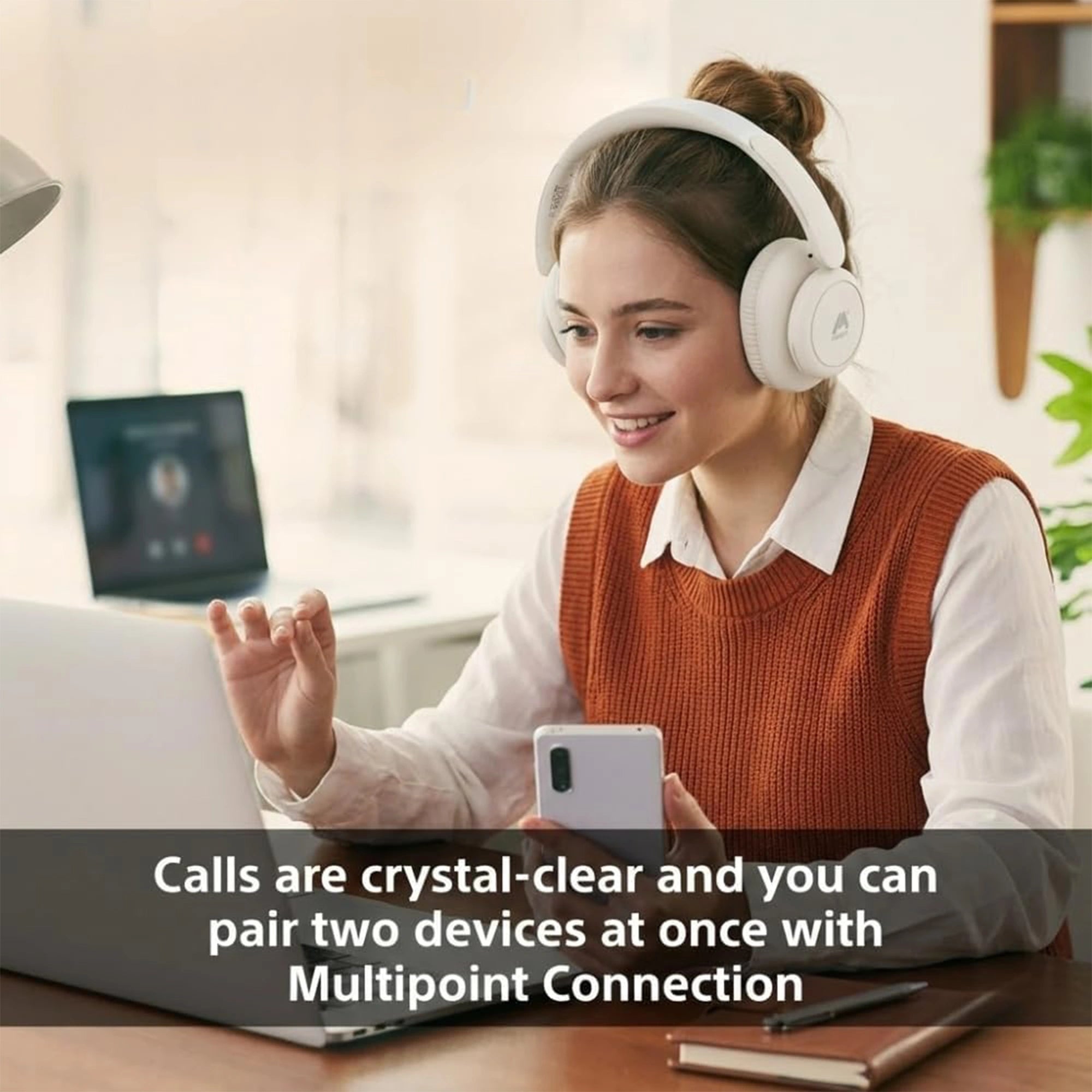 Mobitel Wave On Noise Cancelling Over-Ear Headphones