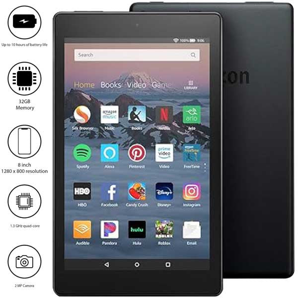 Amazon Fire HD 8 Tablet - 8 - 12mp - 8827mah