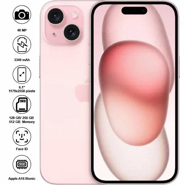 Apple iPhone 15 - 6.1" - 48MP - 3349mAh - (Used)