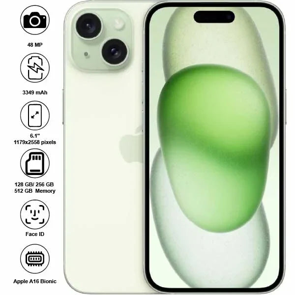 Apple iPhone 15 - 6.1" - 48MP - 3349mAh - (Used)