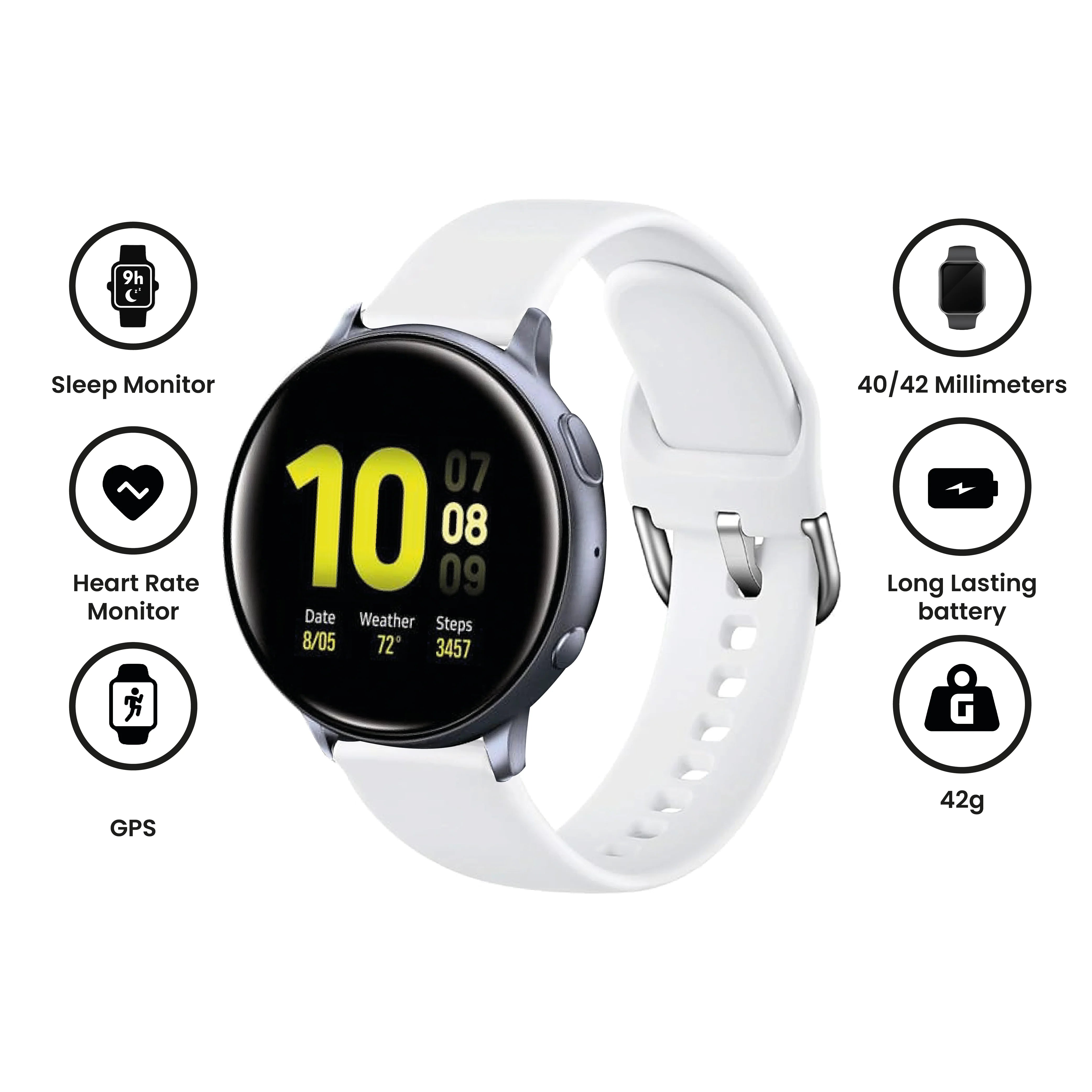 Samsung Galaxy Watch Active 2 - 1.4'' - 340mAh - (Used)