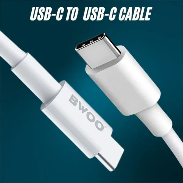 BWOO BO-X192 65W PD Type-C to Type-C Fast Charging Cable - 3Meter Length