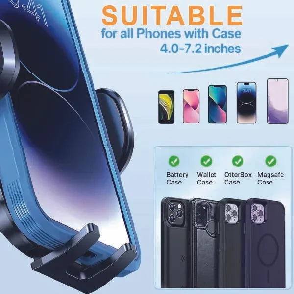 Mobitel Car Phone Holder Air Vent, Universal Phone Holder for Cars, Fits for iPhone, Samsung, Google & other Smartphones