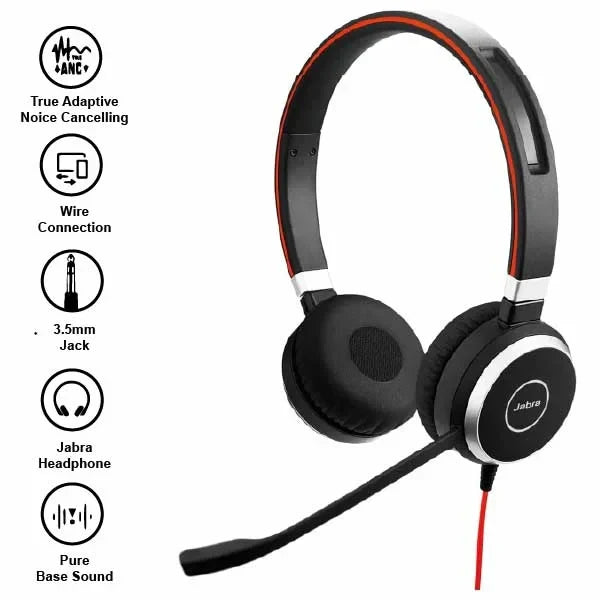 Jabra Evolve 40 MS Stereo Headset Microsoft Certified Headphones