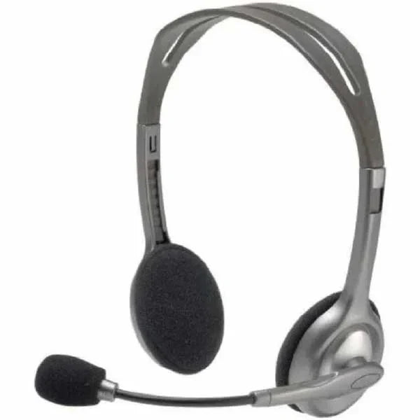 Logitech H111 Wired Headset, Stereo Headphones with Noise-Cancelling Microphone