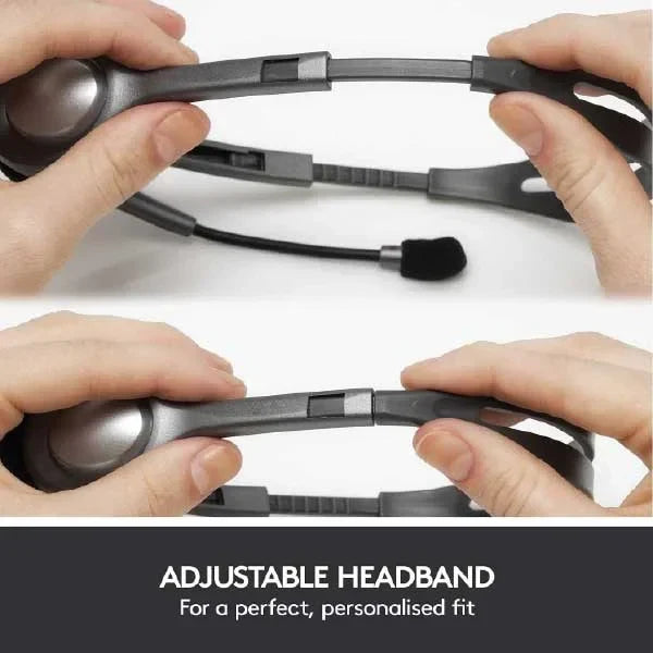 Logitech H111 Wired Headset, Stereo Headphones with Noise-Cancelling Microphone