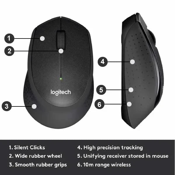 Logitech M330 SILENT PLUS Wireless Mouse