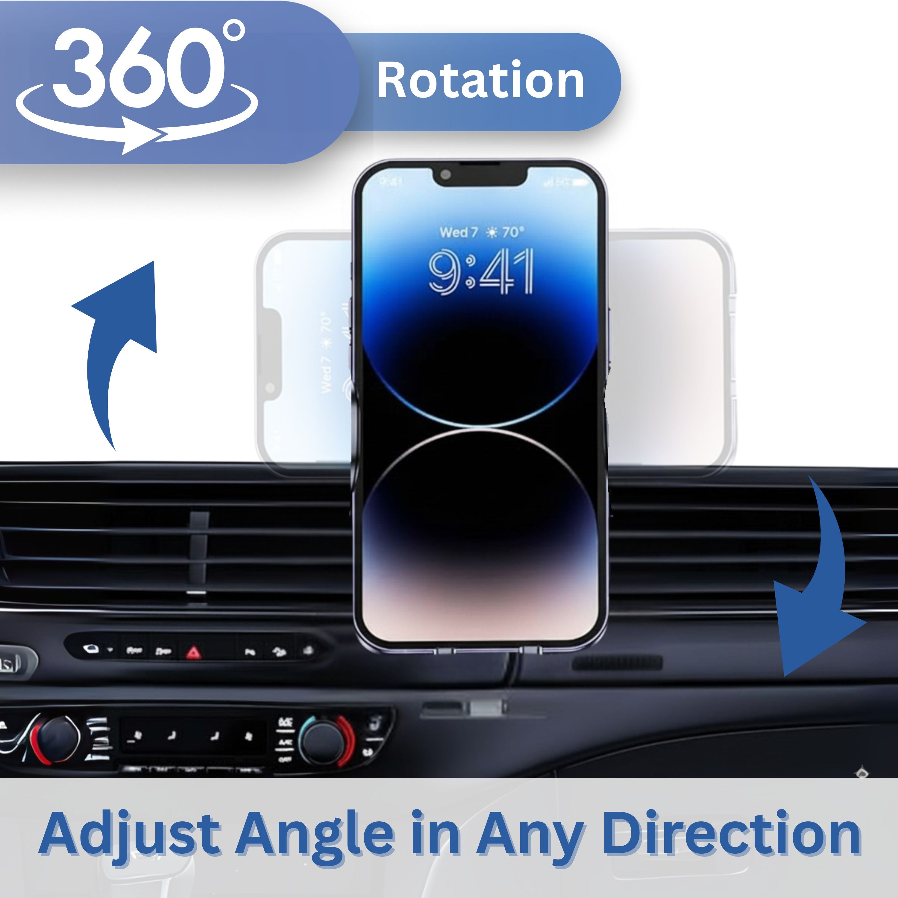 Mobitel MagSafe Magnetic Car Phone Holder 3 in 1 Dashboard Windscreen