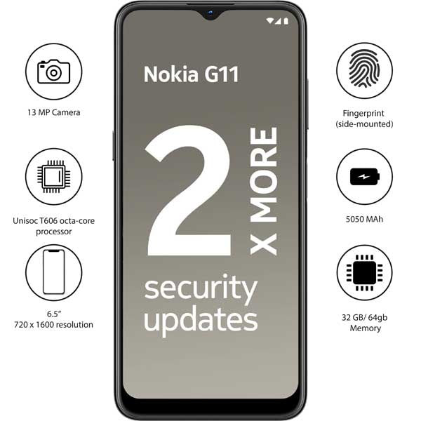 Nokia G11 - 6.5" - 13MP - 5050mAh