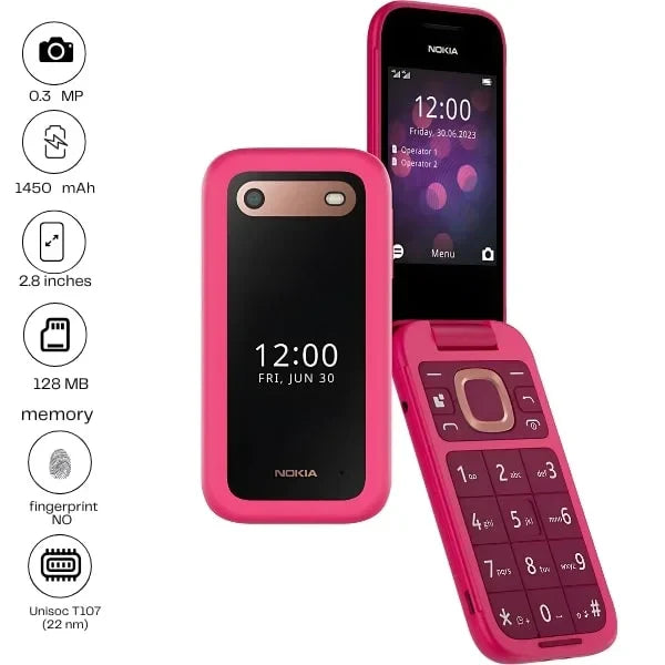 Nokia 2660 Flip - 2.8" - 0.3MP - 1450mAh
