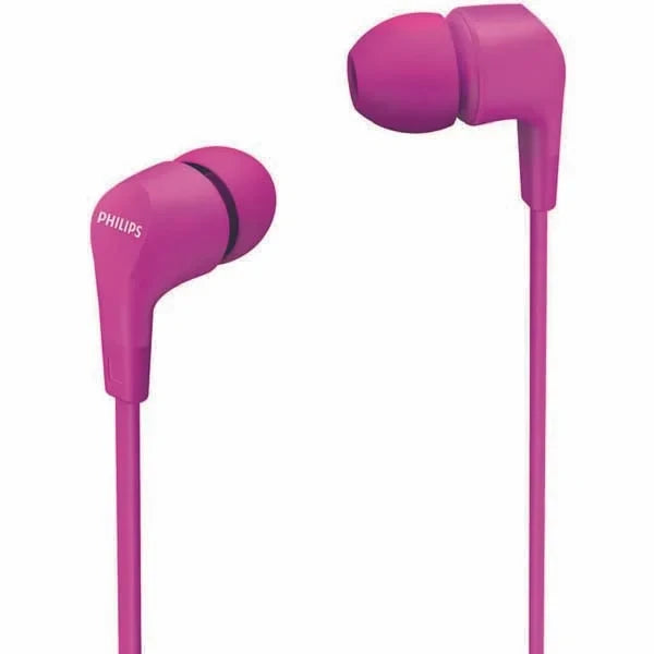 PHILIPS Audio In-Ear Headphones E1105BK/00 With In-Line Remote Control (8.6-Mm Neodymium Drivers, Powerful Bass, Clear Sound, Comfortable Fit)
