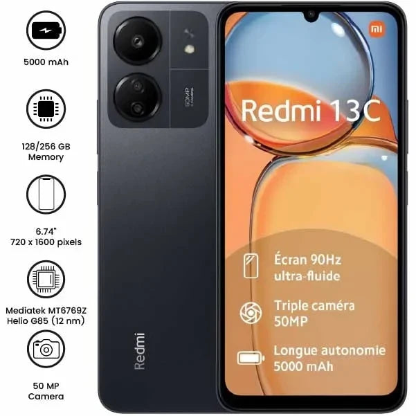 Xiaomi Redmi 13C - 6.74" - 50MP - 5000mAh