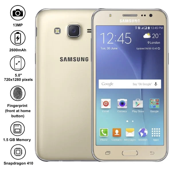 Samsung Galaxy J5 - 5.0" - 13MP - 2600mAh - (Used)