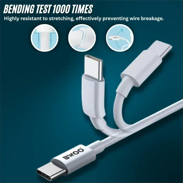 BWOO-X193 PD USB TYPE-C to iPhone Cable with 1 Meter Cable Length