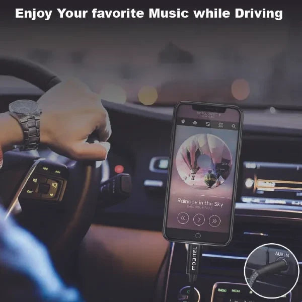 Mobitel USB C to Aux 3.5mm Audio Jack Cable, 1M Type C to Audio Nylon Braided Cable,Headphone Cord Car Stereo Compatible with Samsung, iPhone, iPad