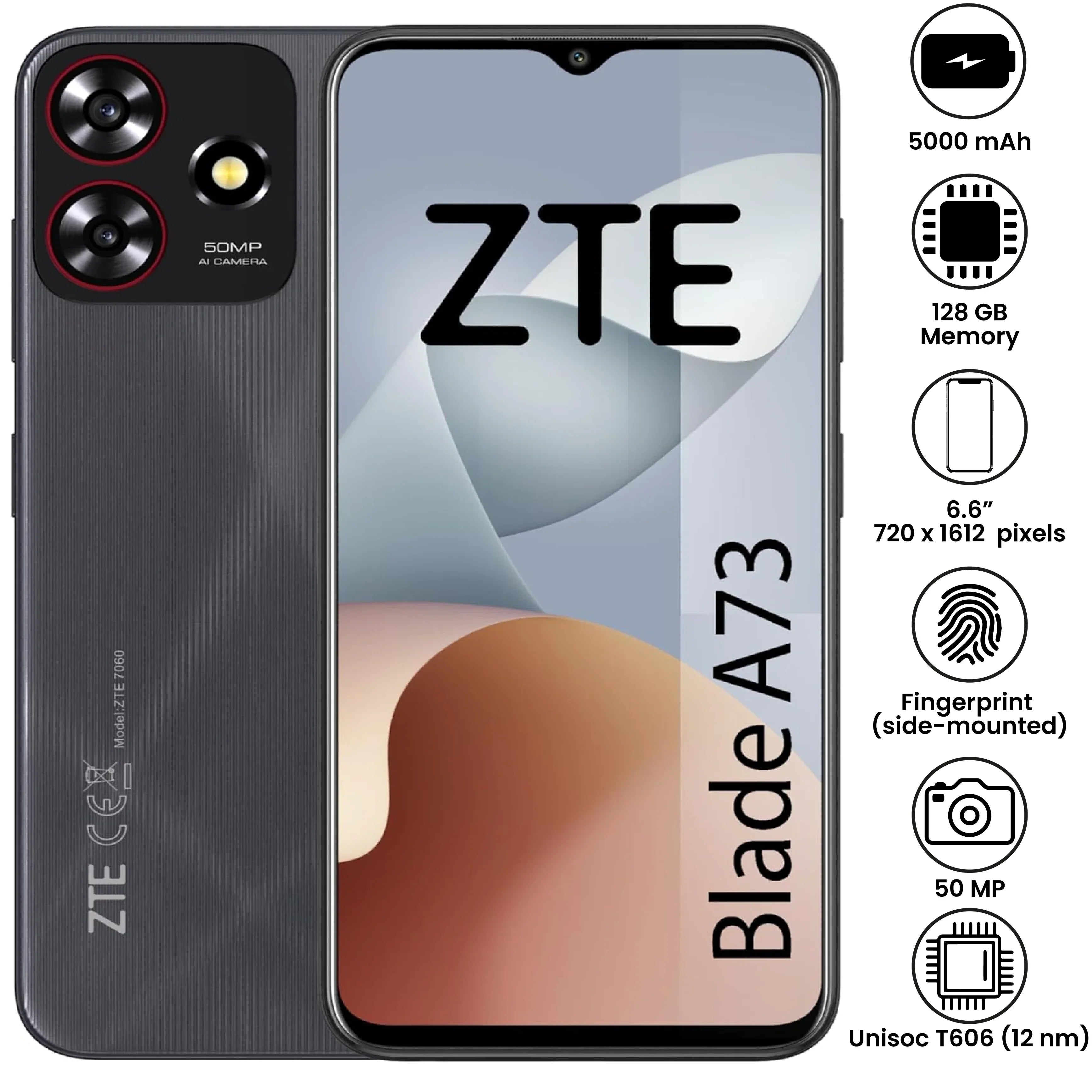 ZTE Blade A73 5G - 6.6" - 50MP - 5000mAh