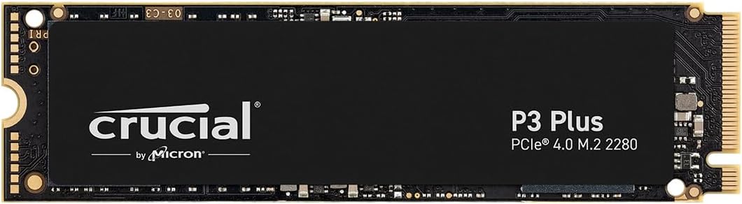 Crucial P3 Plus M.2 PCIe Gen4 NVMe Internal SSD - Up to 4800MB/s