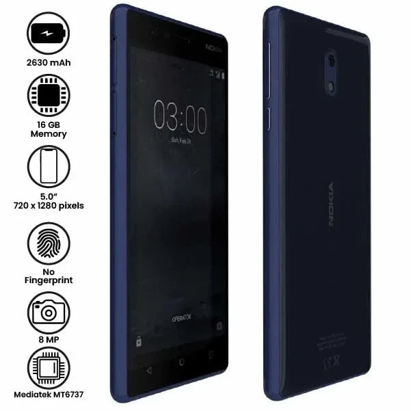 Nokia 3 - 5.0" - 8MP - 2630mAh - (Used)