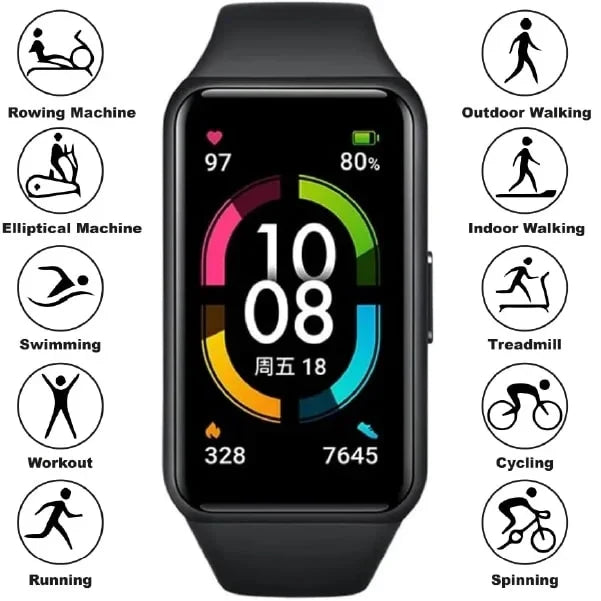 HONOR Band 6 Fitness Tracker Smart Watch - 1.47" - 180mAh
