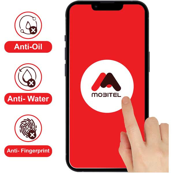 Mobitel Tempered Glass Clear Screen Protector for iPhone 13 Pro Max, iPhone 14 Plus