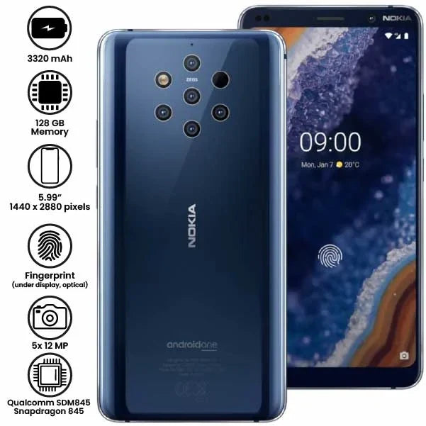 Nokia 9 - 5.99" - 12MP - 3320mAh - (Used)