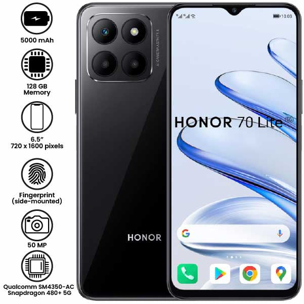 Honor 70 Lite - 6.5" - 50MP - 5000mAh