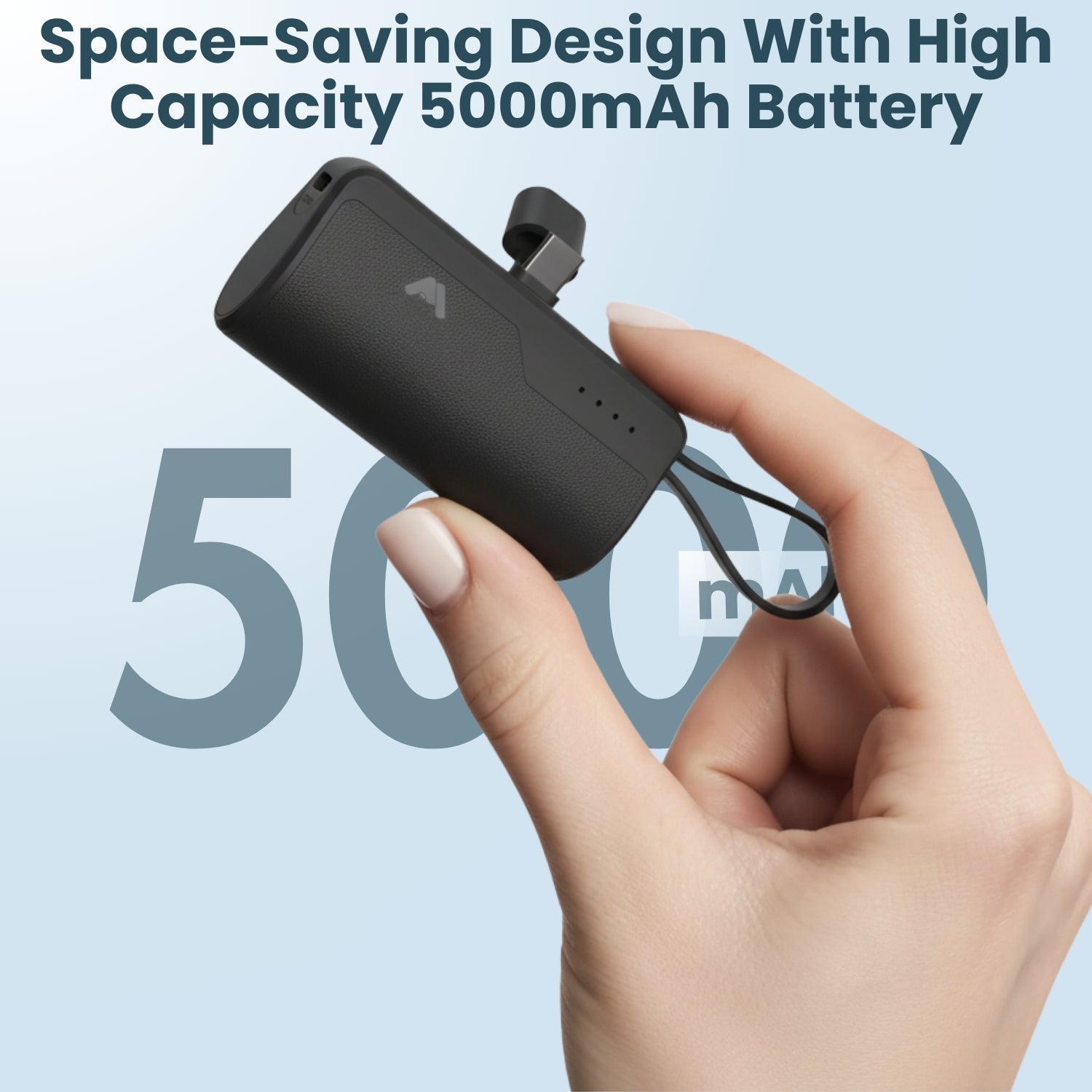 Mobitel 5000mAh Mini Portable Power Bank for iPhone and Android Devices