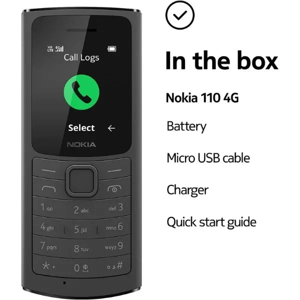 Nokia 110 4G - 1.8" - 0.1MP - 1020mAh