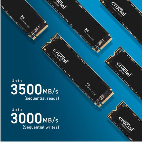 Crucial P3 M.2 PCIe Gen3 NVMe Internal SSD