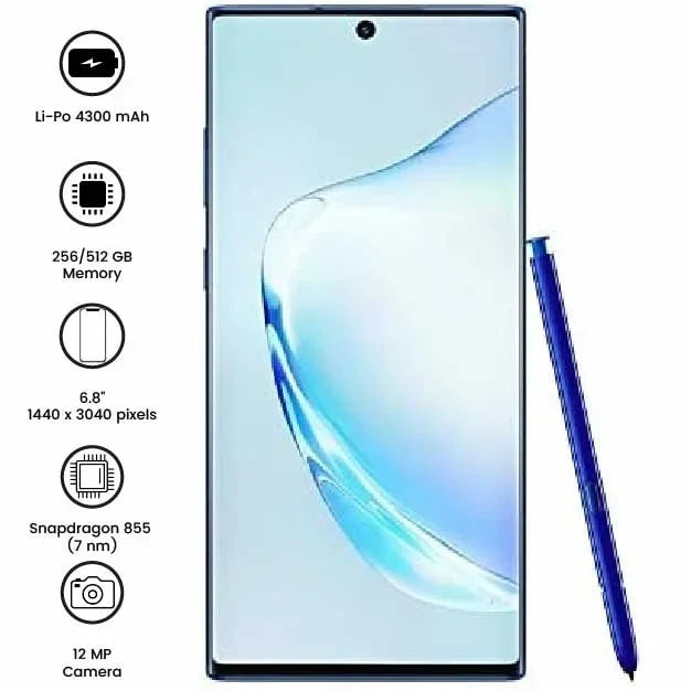 Samsung Galaxy Note10 Plus - 6.8" - 12MP - 4300mAh - (Used)