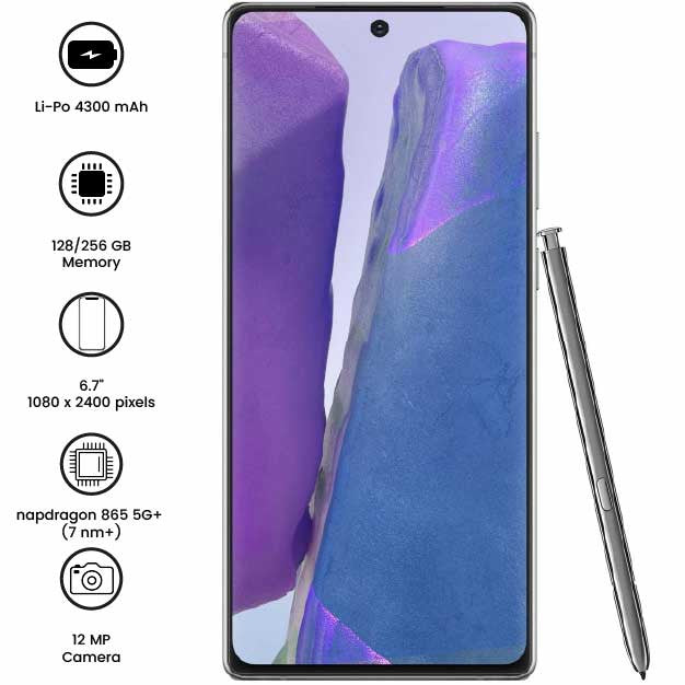 Samsung Galaxy Note 20 5G - 6.7" - 64MP - 4300mAh - (Used)