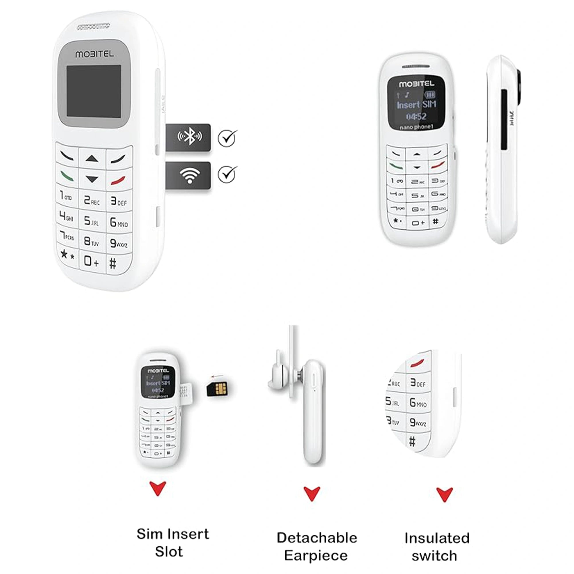 Mobitel Nano Phone 1 Mini Feature Phone