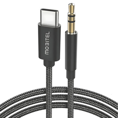 Mobitel USB-C to Aux Cable 1M/2M Hi-Fi Stereo for Car & Headphones