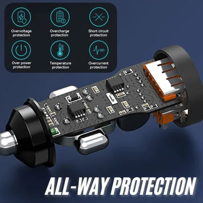 12W 2 Ports USB Car Charger 12V to 24V