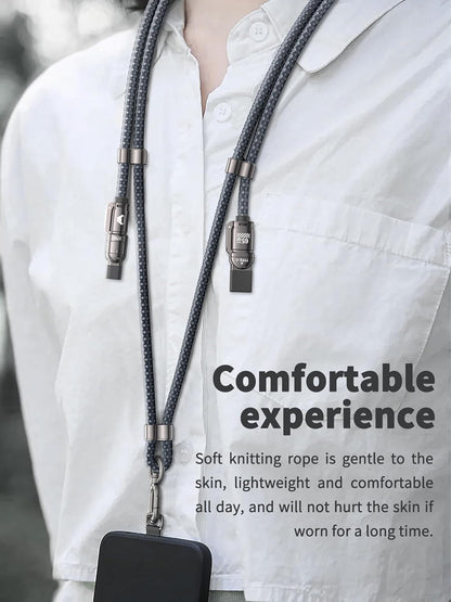 Mobitel 4-in-1 Lanyard Charging Cable 65W 1.2M